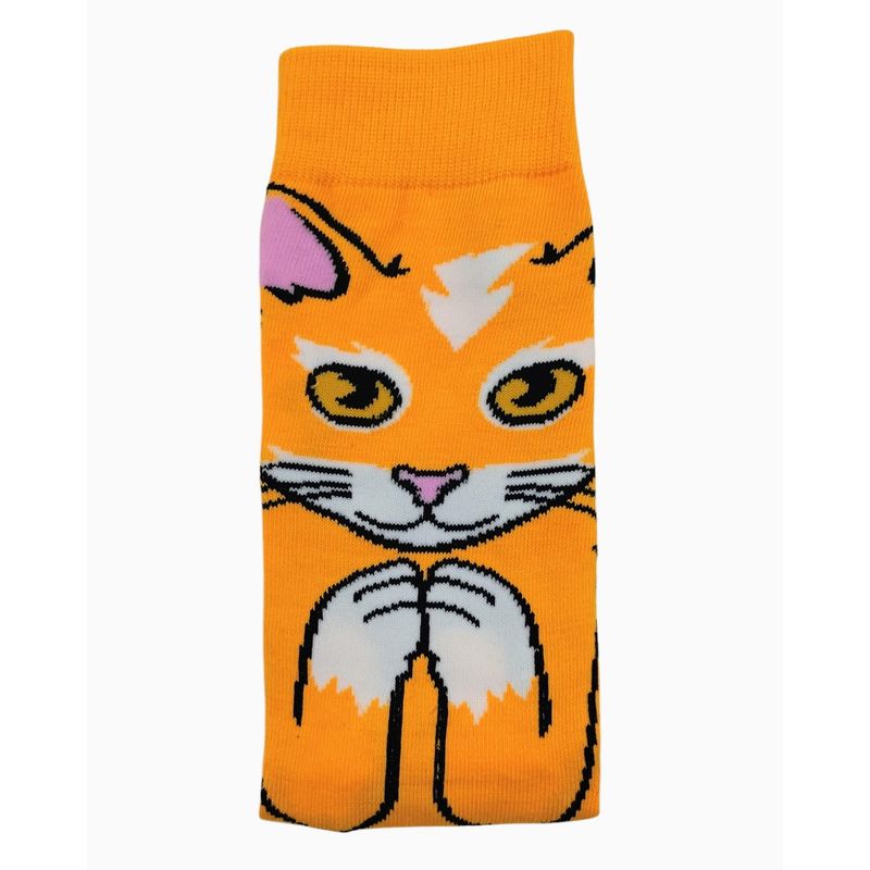 GENERICO - MEDIAS LARGAS PERSONAJES DE GATOS MULTICOLOR PAQUETE 2