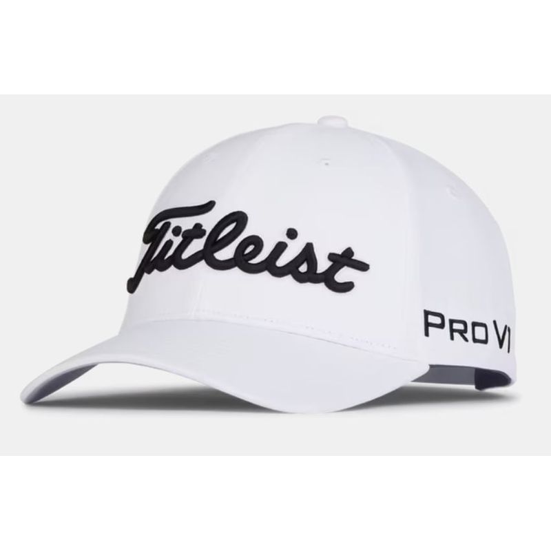 TITLEIST - Gorra Golf Titleist Tour Performance Blanco Negro 2025
