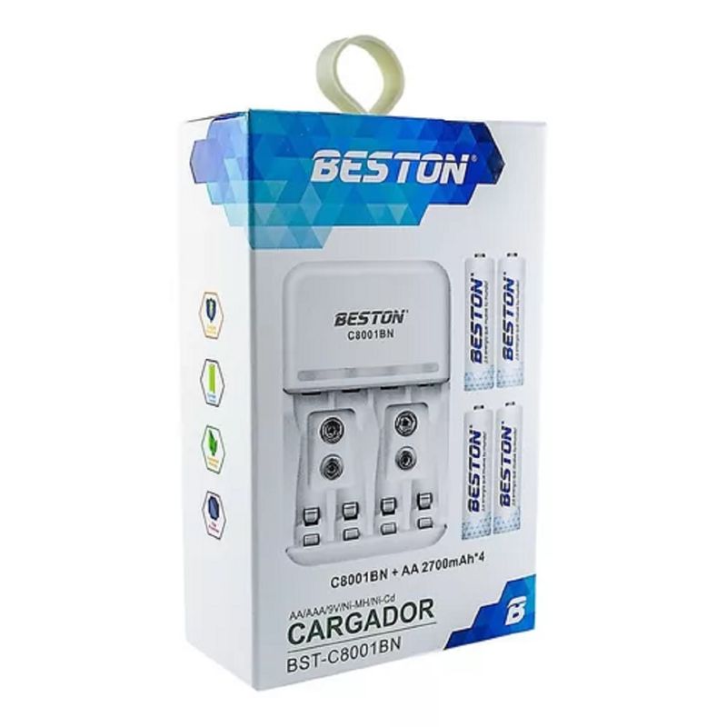 GENERAL - Cargador De Baterias Aa aaa Baterias Incluidas