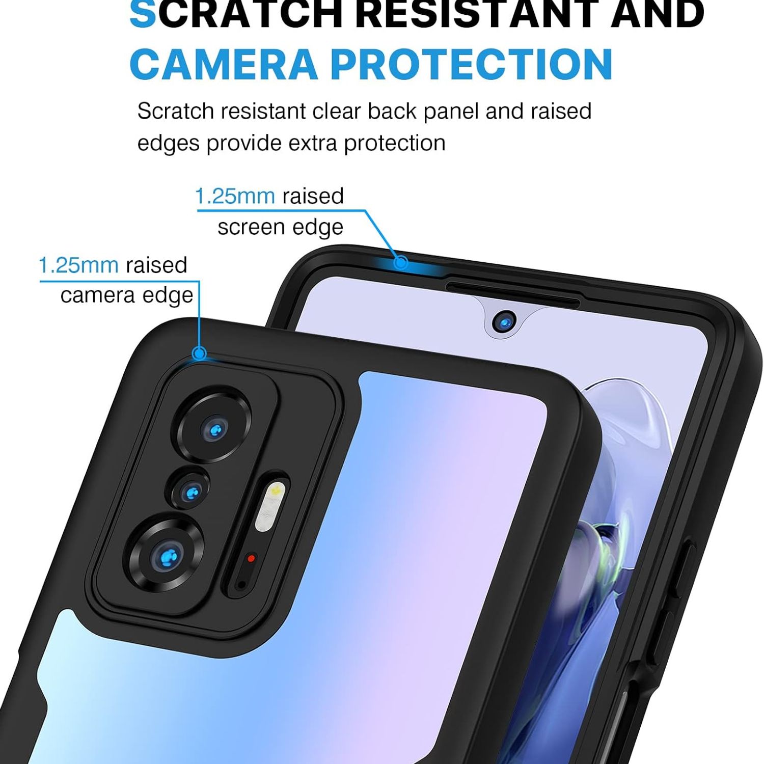 HONLEN Funda Para Xiaomi MI 11T / Xiaomi MI 11T Pro Carcasa, (6.67" Inches) Gradiente Transparente TPU Silicona Case, Protección De Esquina Mejorada Cover Rosa Verde