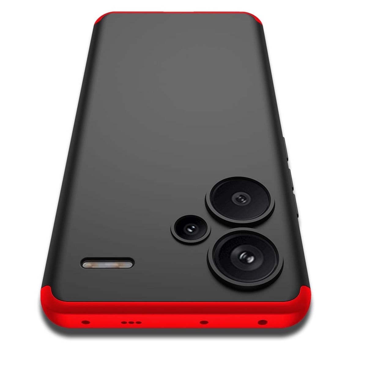 GENERICO - Funda Estuche Protector Para Redmi note 13 Pro Plus 5g Negro Rojo