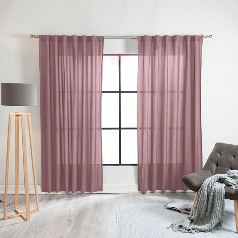 VIANNEY - Cortinas Viasoft Lila LARGA Vianney