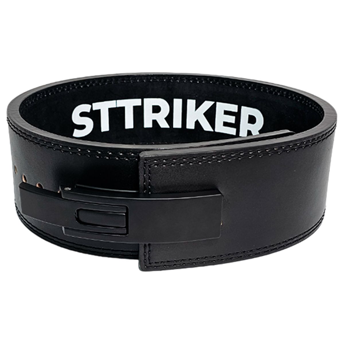 VITTORIA - Cinturon Cuero Pesas Gym Powerlifting Hebilla Palanca Negr S