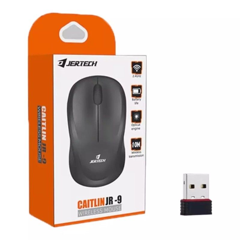 GENERICO - Mouse Inalambrico Jertech De Pilas JR9