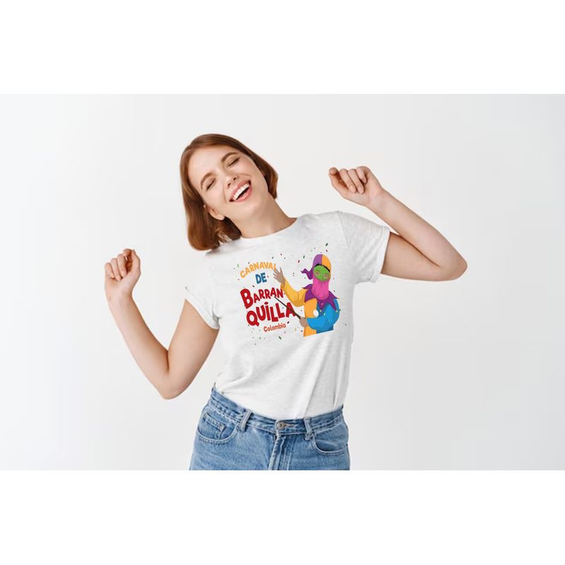 ISMI - Camiseta Carnaval De Barranquilla Manga Corta Mono Cuco