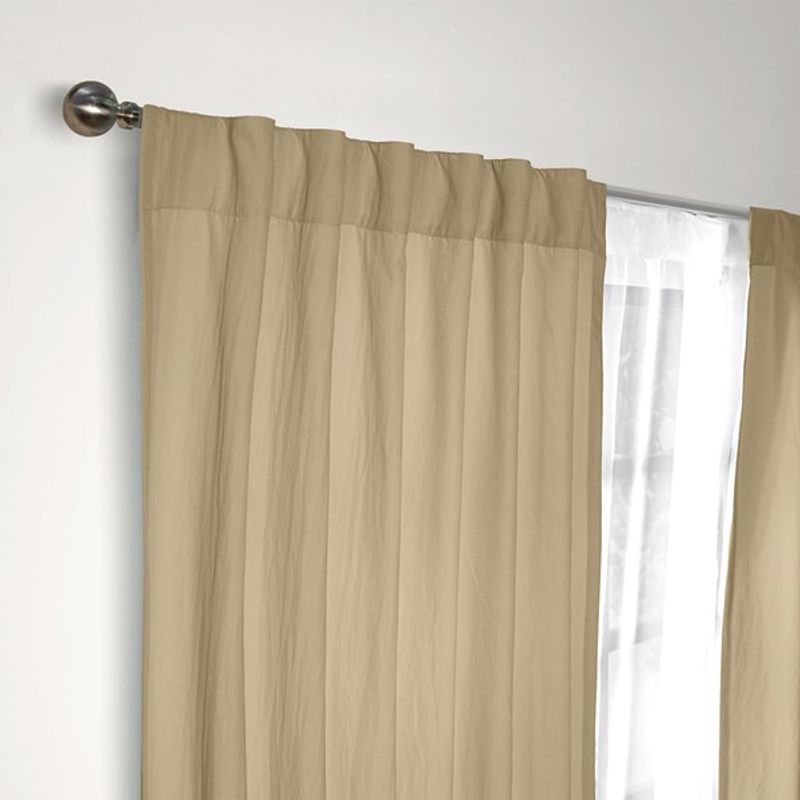 VIANNEY - Cortinas Viasoft Washed Kaki CORTA Vianney