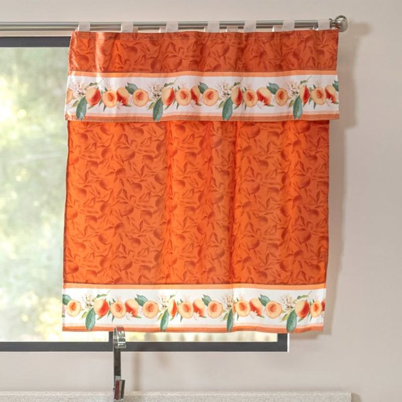 VIANNEY - Cortinas De Cocina Flor De Durazno C Vianney