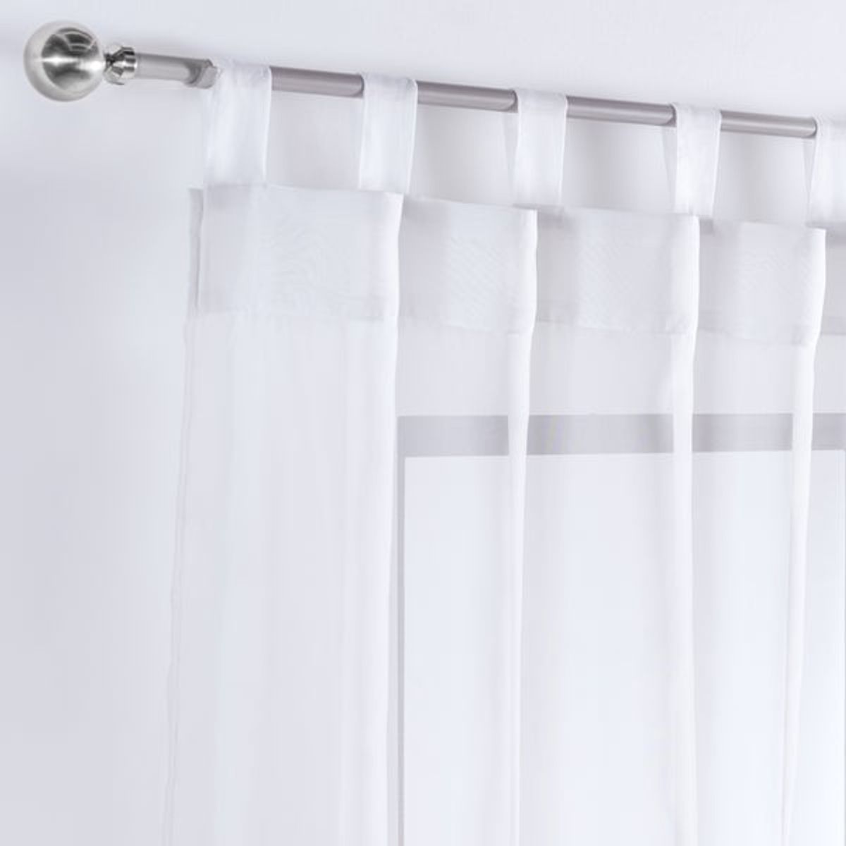 VIANNEY - Cortinas Translúcidas Tergal Blanco CORTA Vianney