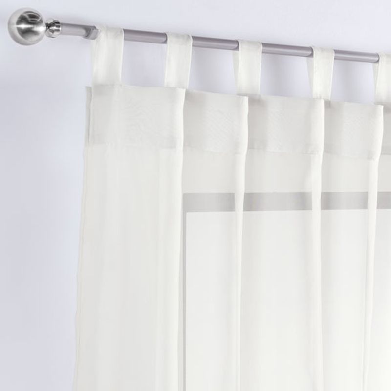 VIANNEY - Cortinas Translúcidas Tergal Beige LARGA Vianney