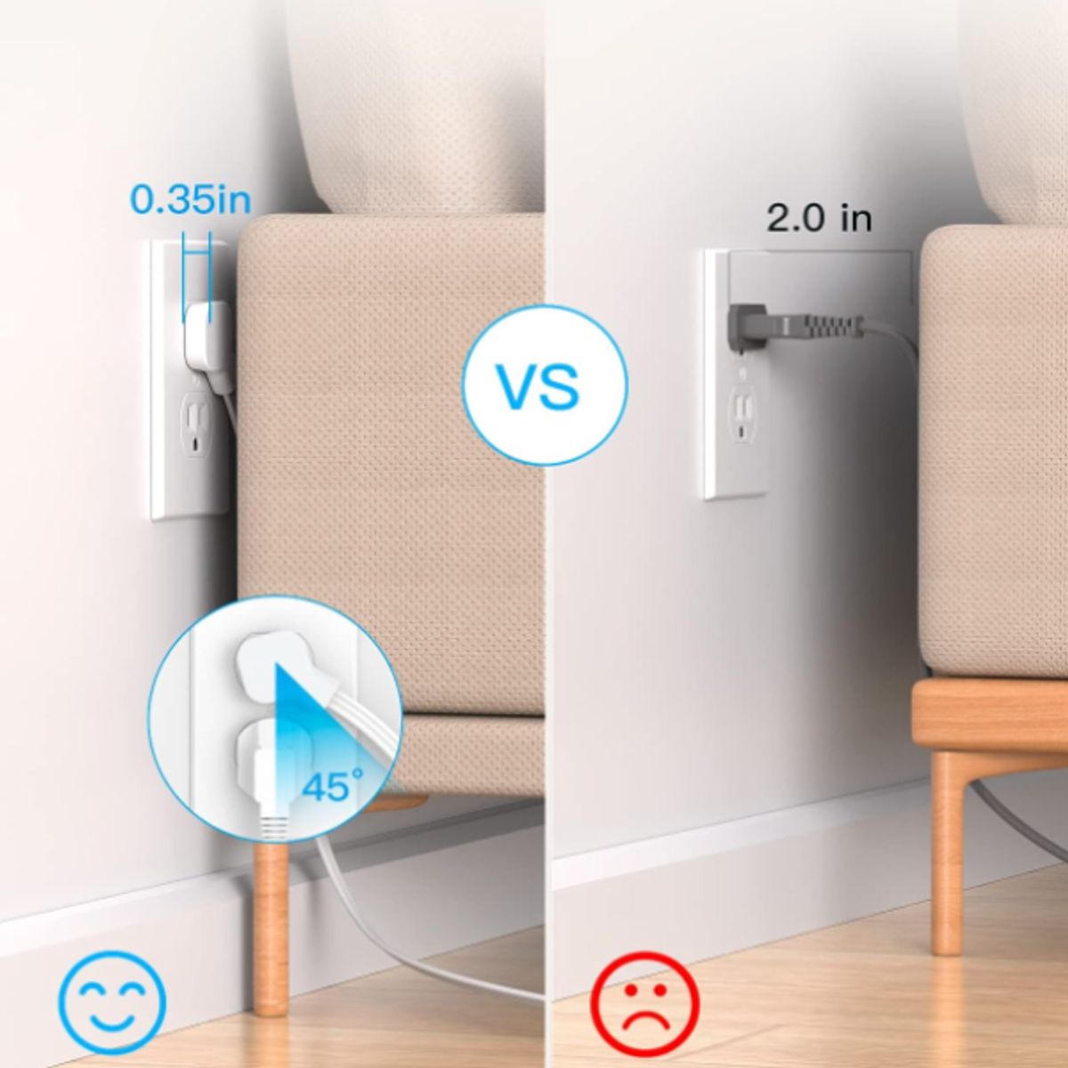 GENERICO - Estacion de Carga con protector de sobretensiones puertos 4 usb y 8 Ac