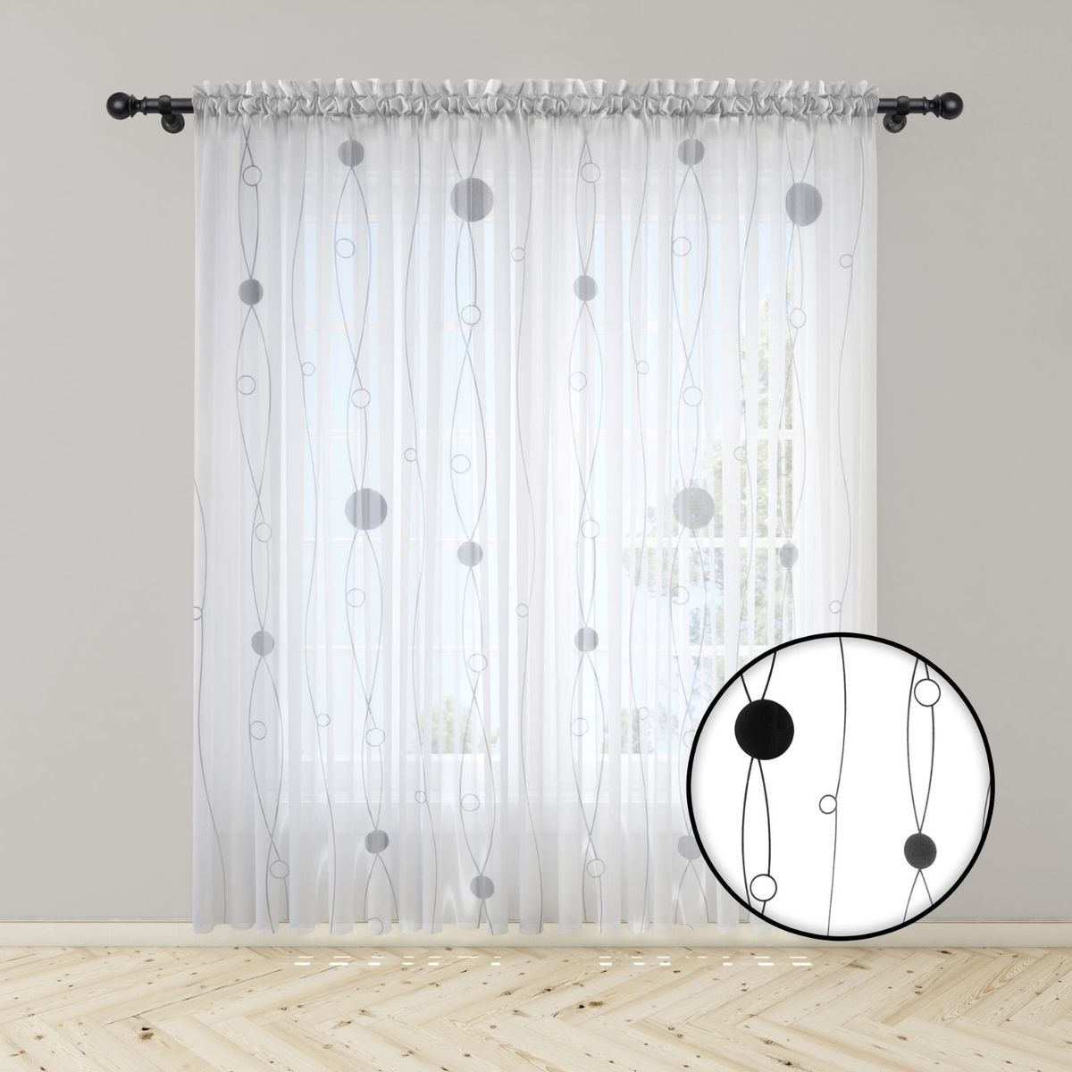 ADVANCE - Cortina Sphere en Velo Muselina 3 mts x 2.10 mts Entero