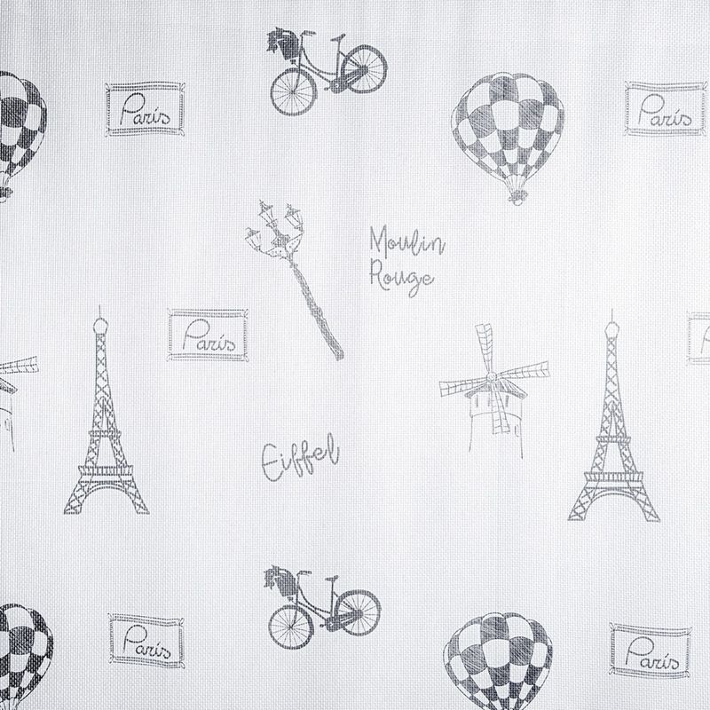 ADVANCE - Cortina Eiffel en Velo Muselina 3 mts x 2.10 mts Dividido