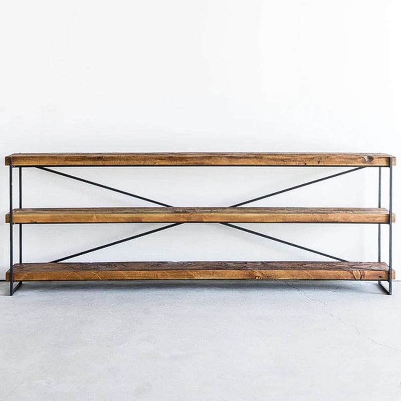 GENERICO - Recibidor Consola Estanteria WR rustico industrial 200x40cm