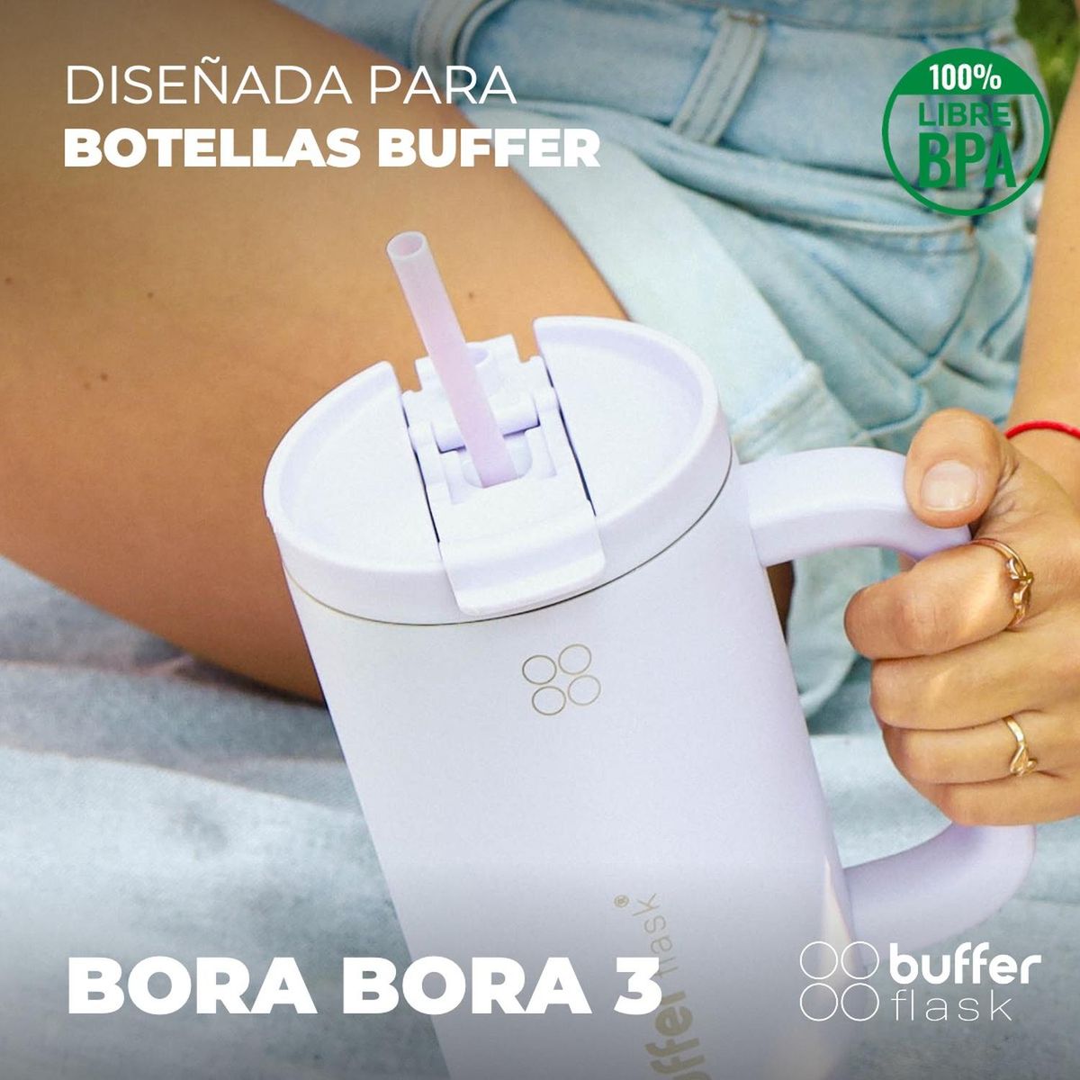 BUFFER FLASK - Tapa Repuesto Buffer Modelo Bora Bora 3 - Lila