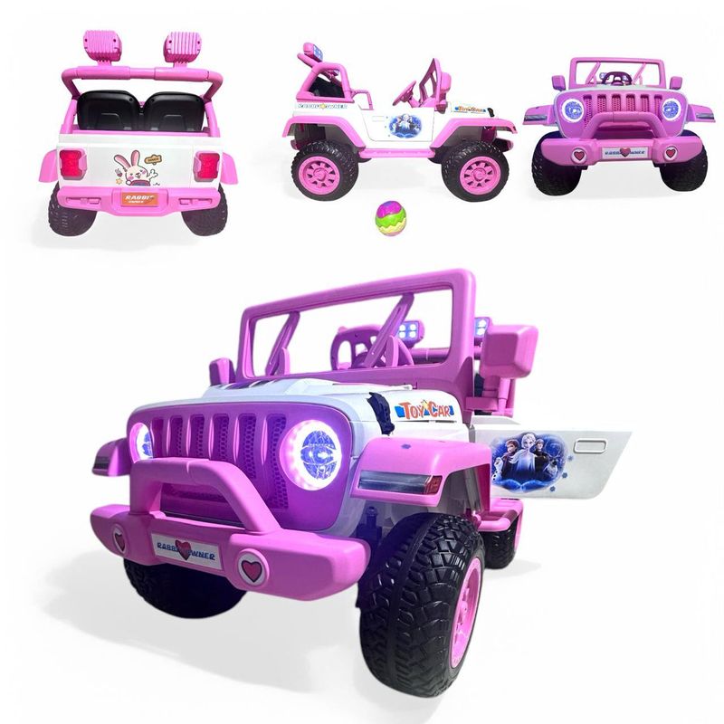 BRITOCHET - Carro Montable Infantil Eléctrico Recargable REF BBH016 Blanco