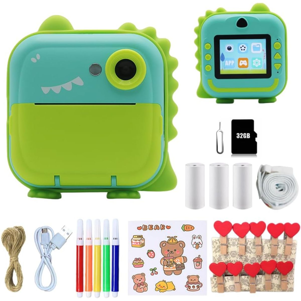 GENERICO - Camara Instantanea Para Niños Videos Full Hd Incluye Colores