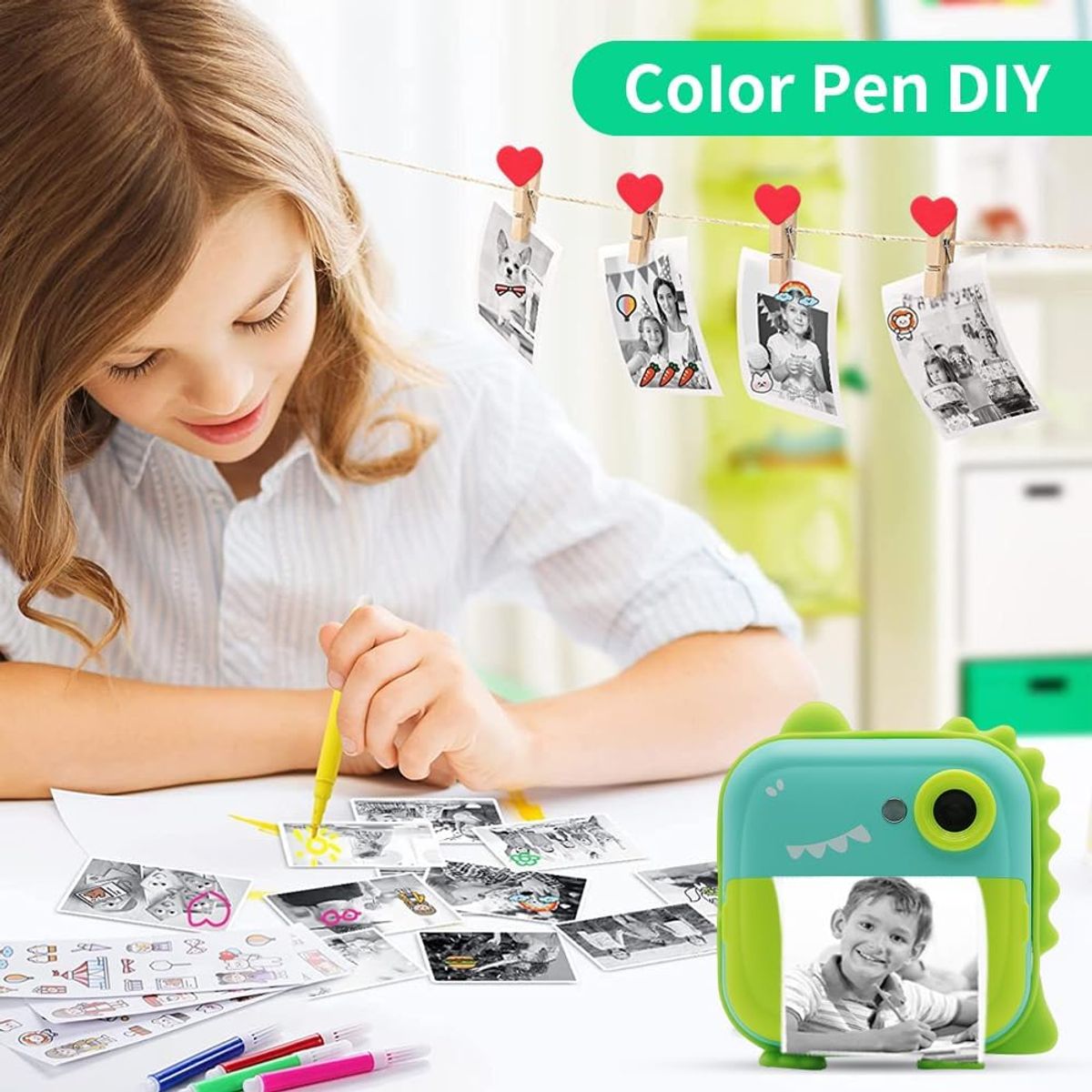 GENERICO - Camara Instantanea Para Niños Videos Full Hd Incluye Colores