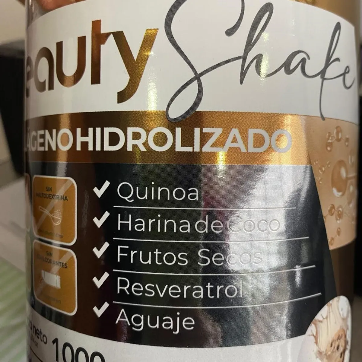 GENERICO - Colágeno hidrolizado resveratrol quinua frutos secos coco 1000g