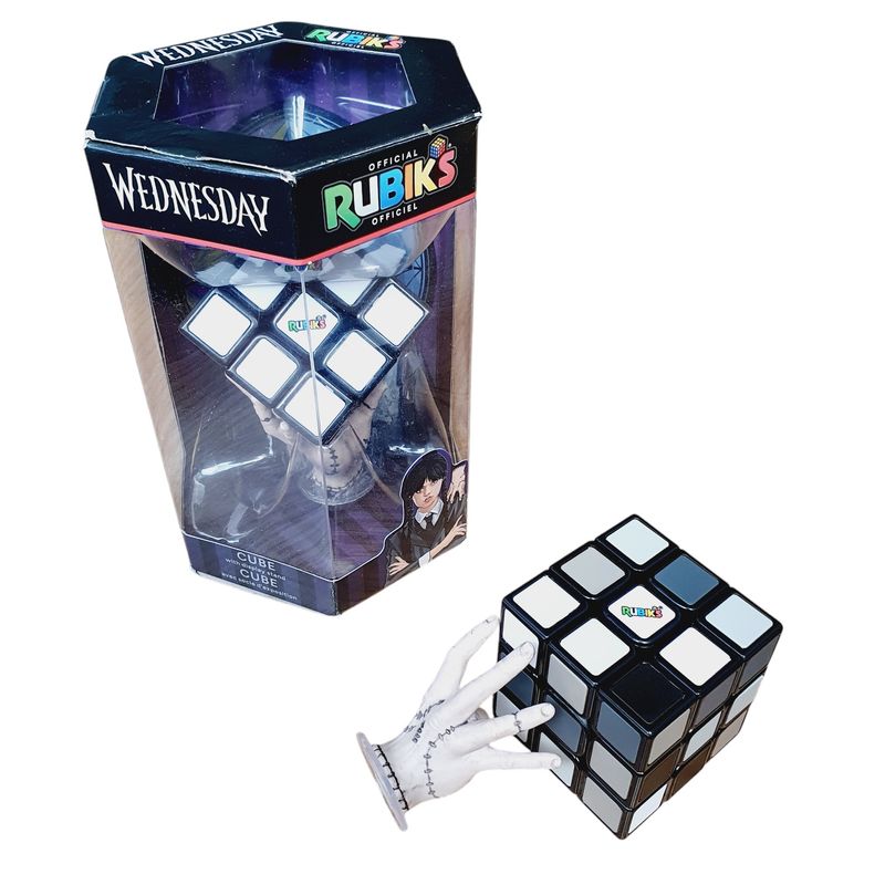 RUBIKS - 3x3 Merlina Rubiks Wednesday Cubo Rubik Escala De Grises