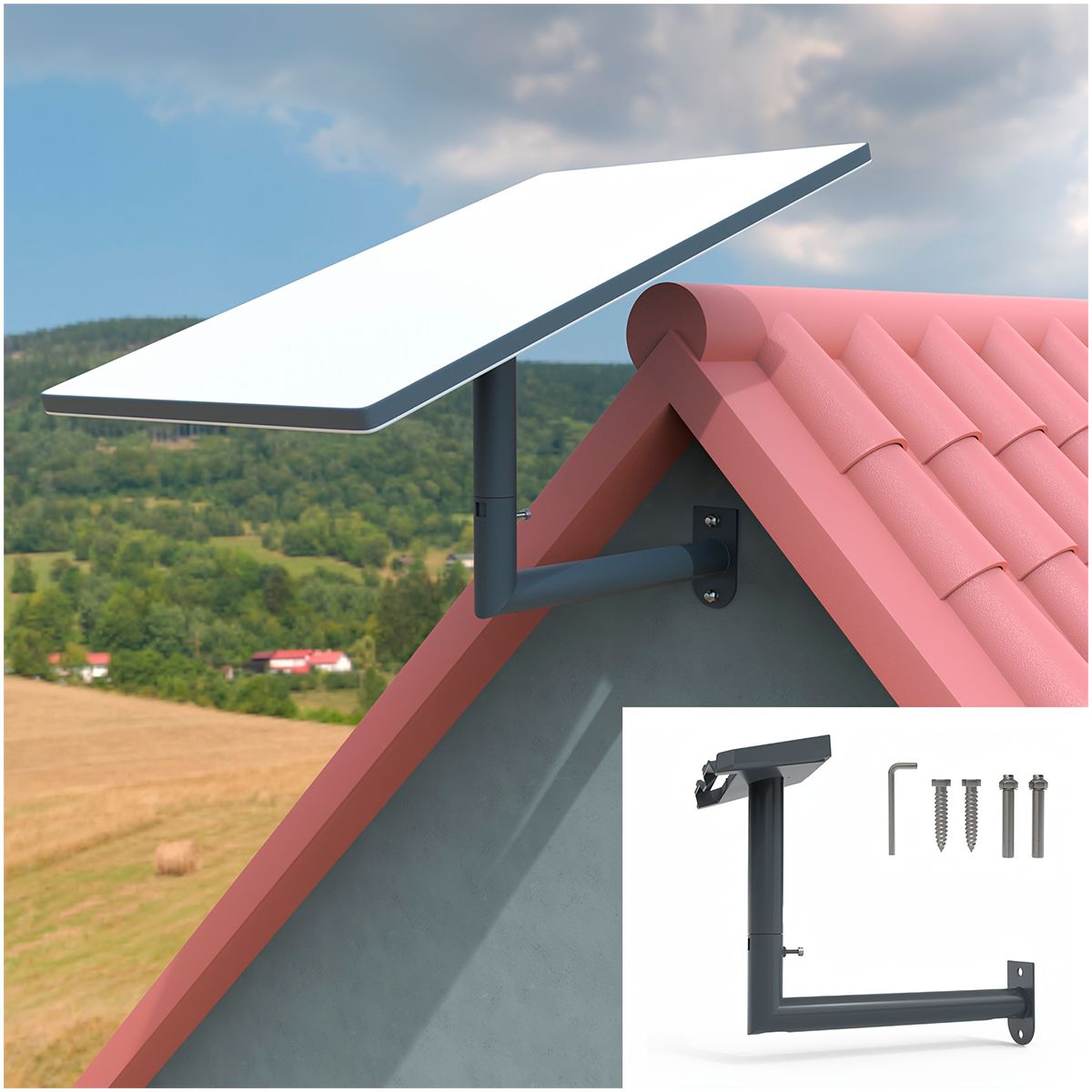 GENERICO - Soporte Largo Para Antena Starlink Estándar V4 y Mini