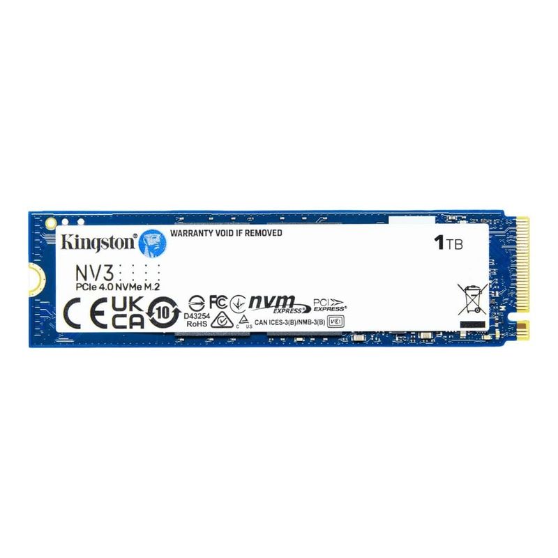 KINGSTON - SSD Kingston NV3 1TB - M.2 2280 - PCIe NVMe - Interno