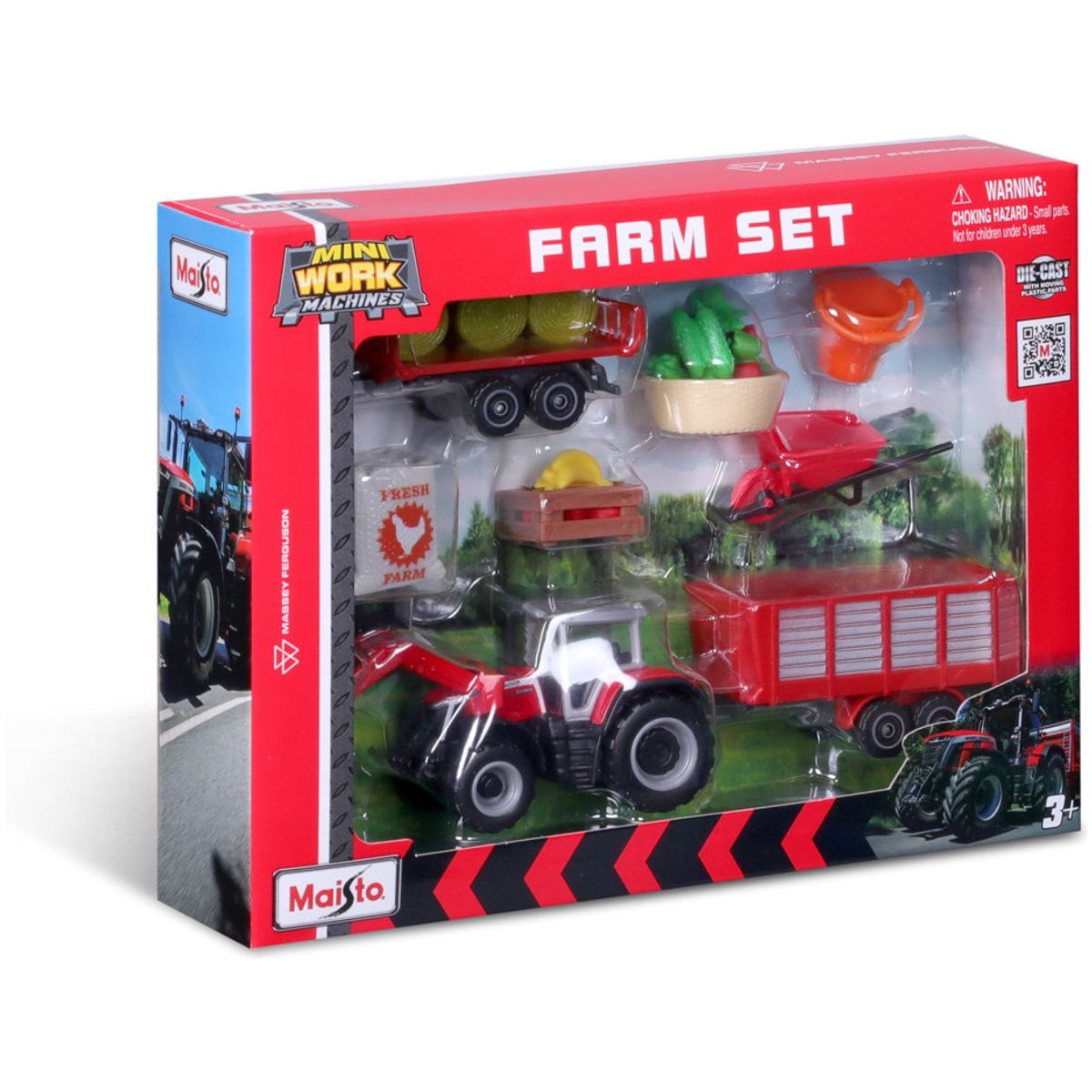 MAISTO - Set De Granja Y Maquinas De Trabajo Diecast Maisto Original