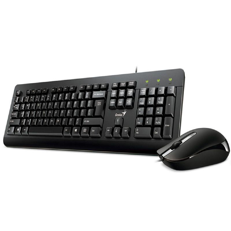 GENIUS - Combo Genius Teclado y Mouse Alambrico Usb Km-160