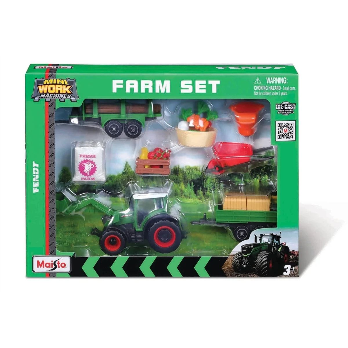 MAISTO - Set De Granja Y Maquinas De Trabajo Diecast Maisto Original