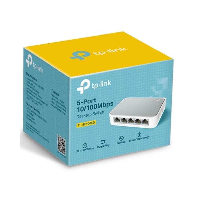 TP LINK - Switch TP-LINK 5 puertos RJ45 10/100Mbps Auto-Negociación
