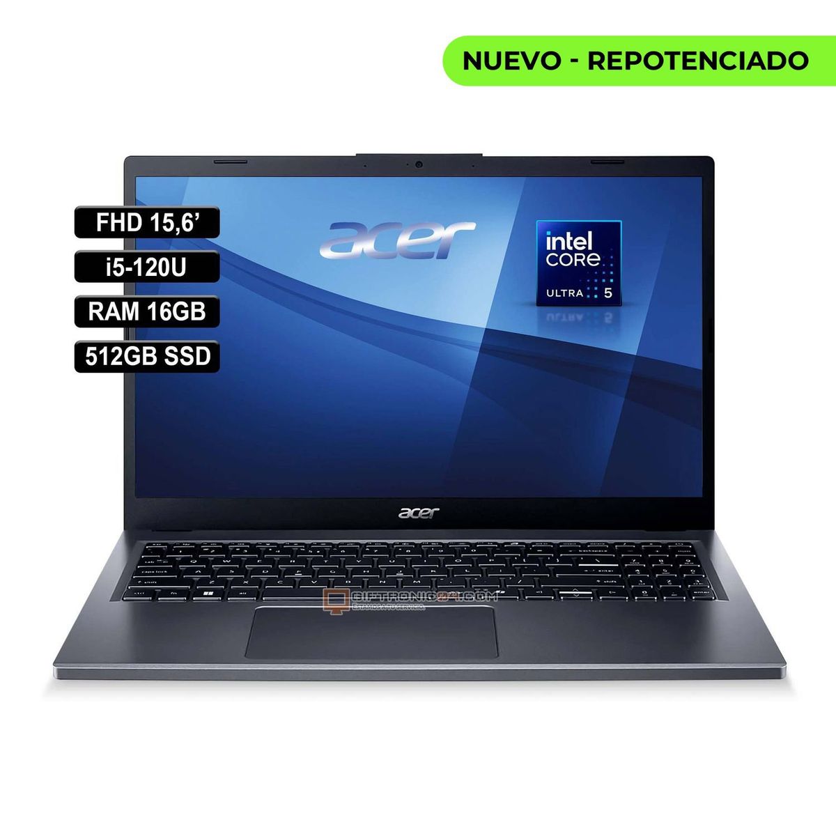 ACER - Portátil Acer A15-51P-591E 156FHD Intel i5-120U Ram 16GB 512GB SSD
