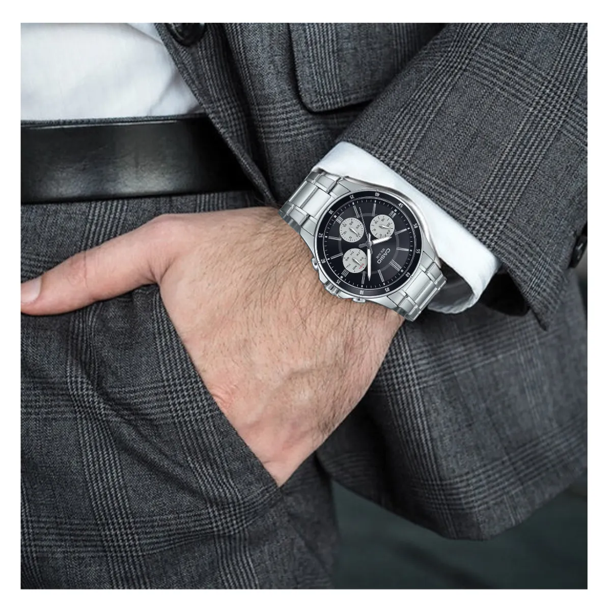 CASIO - Reloj Casio Modelo MTP-1374D-1A3 Caballero Elegante