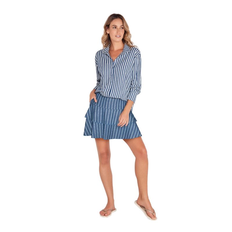 FIORY - CAMISA AZUL MULTIFORMAS  FIORY 3210