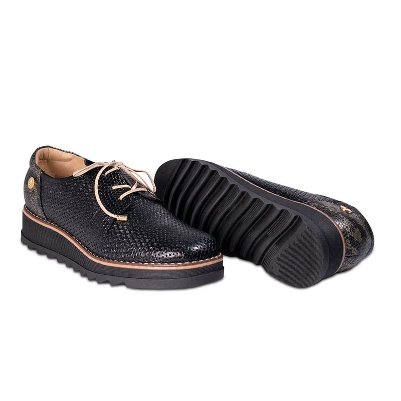 SOUL - LIBIA NEGRO ZAPATOS OXFORD