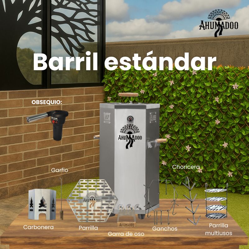 GENERICO - BARRIL AHUMADOR  ASADOR ESTANDAR