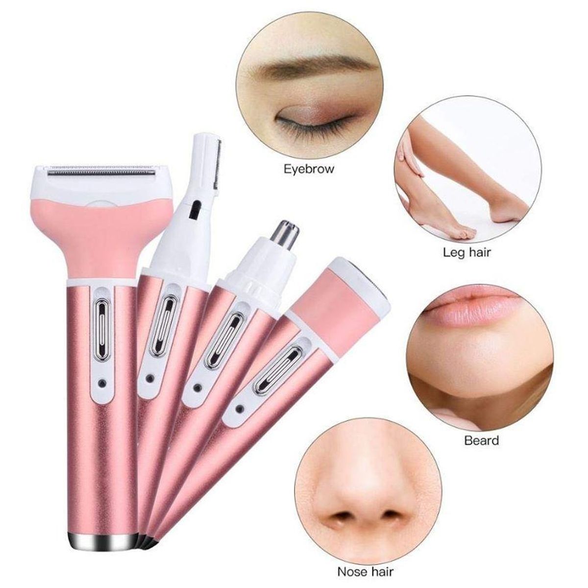 SKY - Maquina ORIGINAL GEMEI 4en1 Corporal cejas Nariz Recargable