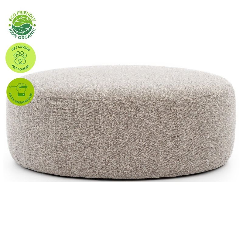 GENERICO - Puff Moderno Betcompras Puf Civil Gris