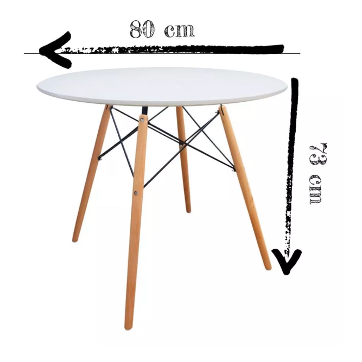 GENERICO - MESA EAMES 4 PATAS MADERA Redonda 80 cm_.