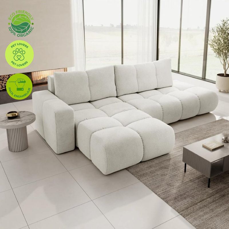 GENERICO - sofa en l moderno dulce sofia