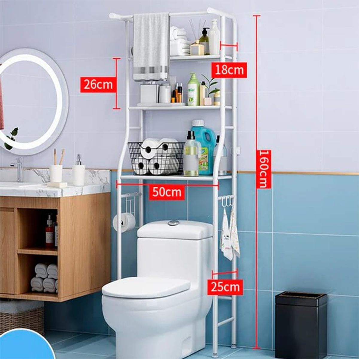 SKY - Estante organizador de baño RESISTENTE