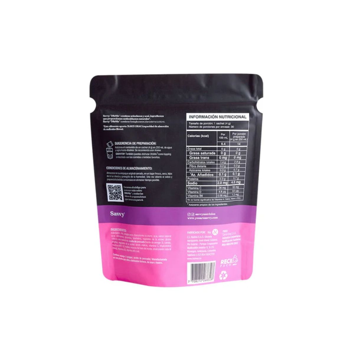 SAVVY - DfsMix - Antioxidantes naturales - 120g - Savvy