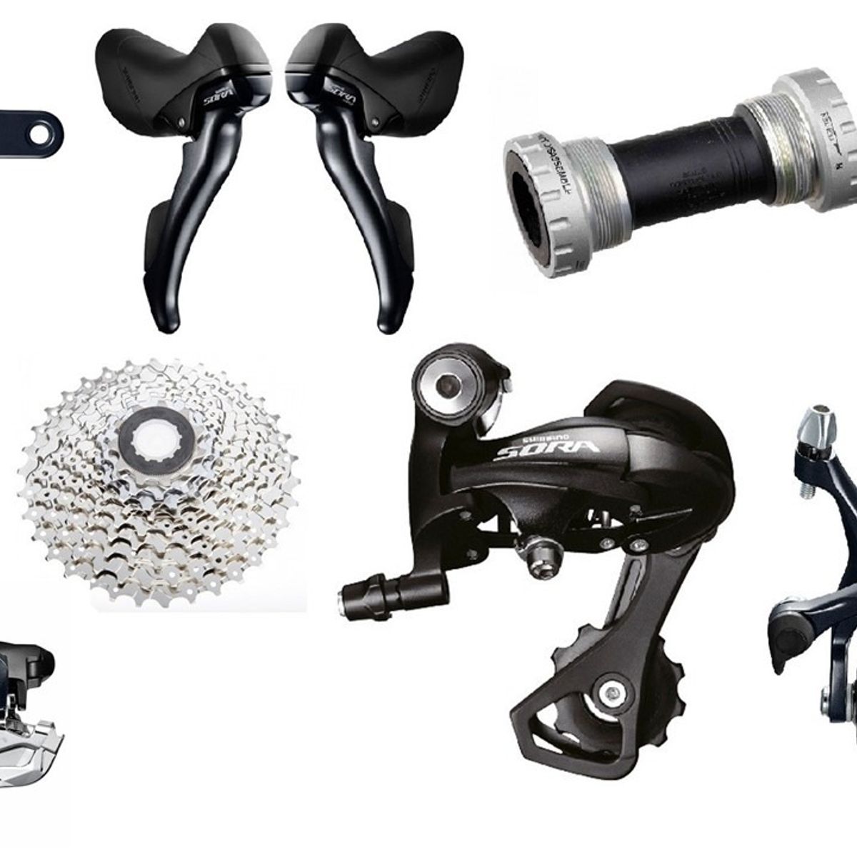 SHIMANO - Grupo Shimano SORA R3000 2X9 VEL 50-34T 11-32T