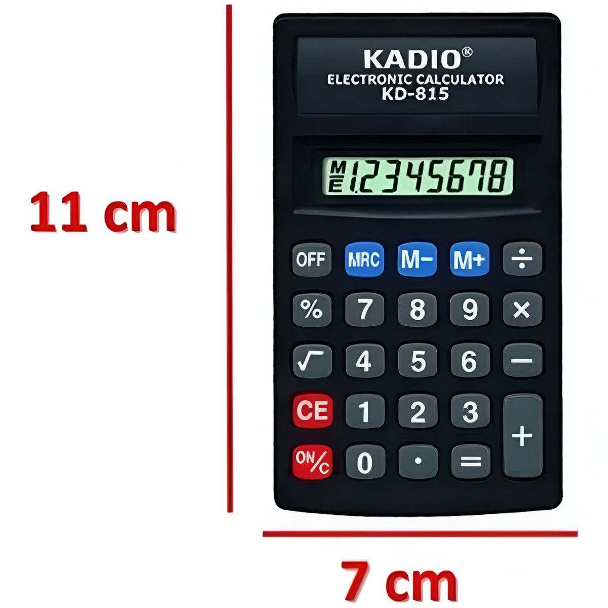 KADIO - Calculadora Kadio Kd-815 Portatil + Bateria