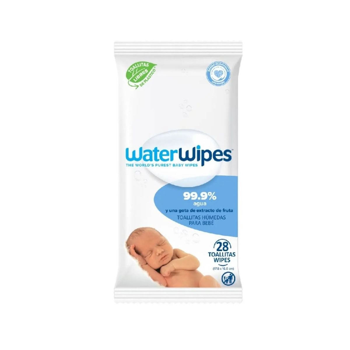 WATER WIPES - TOALLITAS HÚMEDAS WATERWIPES X 28 UND