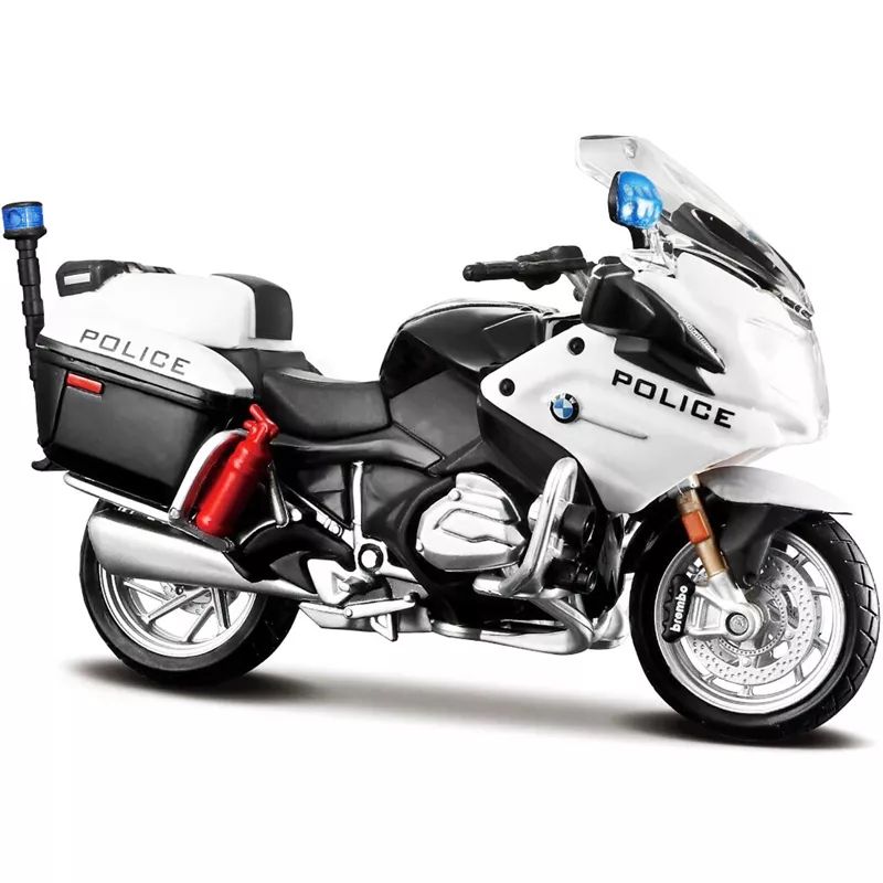 MAISTO - Moto A Escala De Policía Escala 1.18 Maisto Original Diecast
