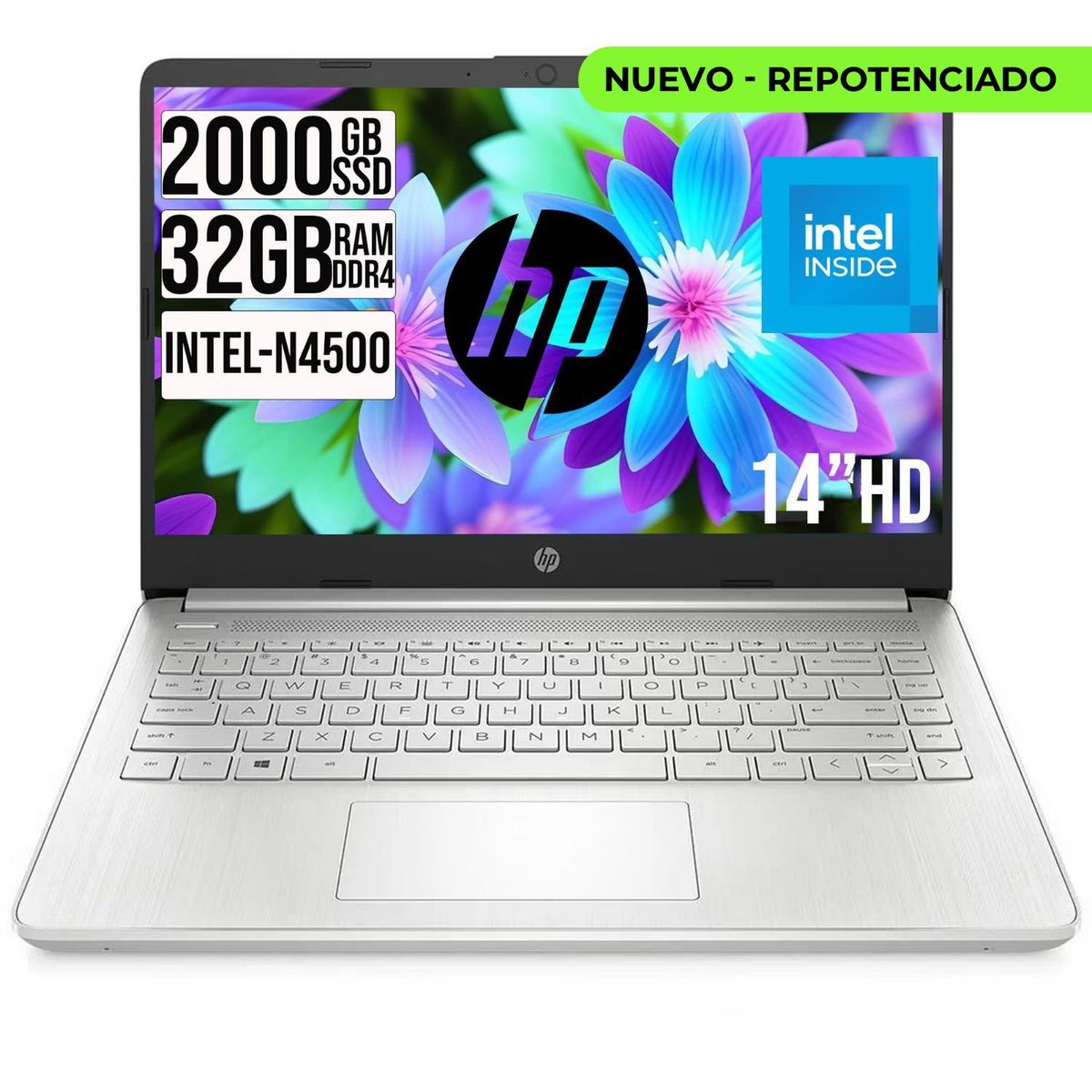 HP - PORTATIL HP INTEL N4500 SSD 2TB RAM 32GB LED 14 HD