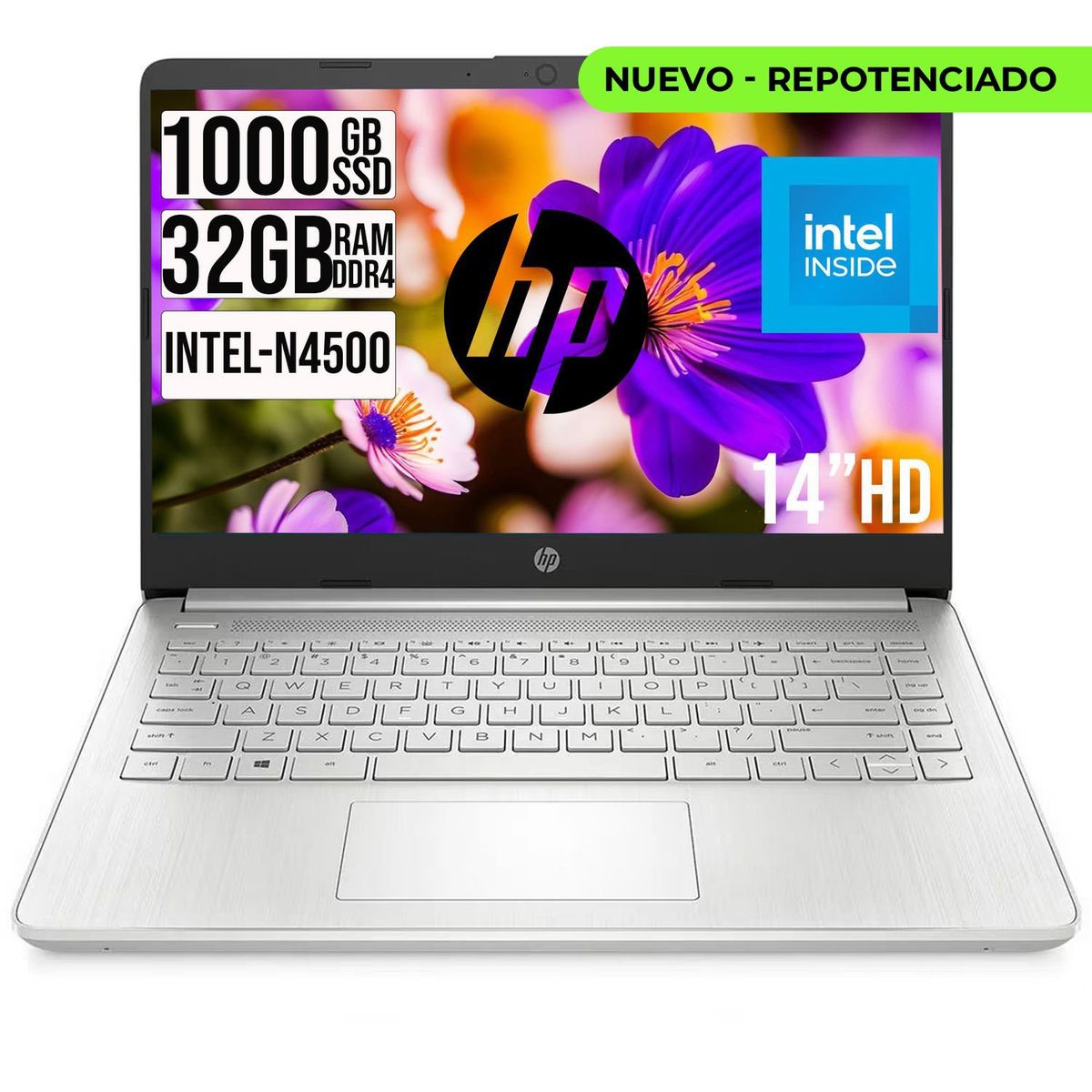 HP - PORTATIL HP INTEL  N4500 SSD 1TB RAM 32GB LED 14 HD