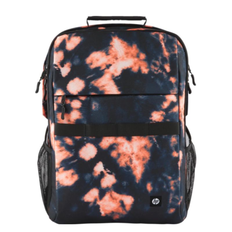 HP - Mochila HP Campus XL con teñido anudado Negro; Naranja