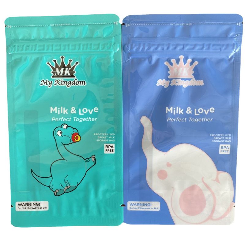 MUNDO BEBE - Bolsas Para Leche Materna 200ml 50 Unidades azules