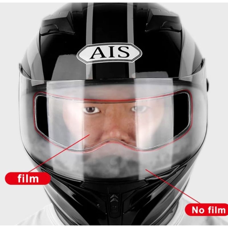 UNIVERSAL - Lamina antiempañante visor casco moto universal