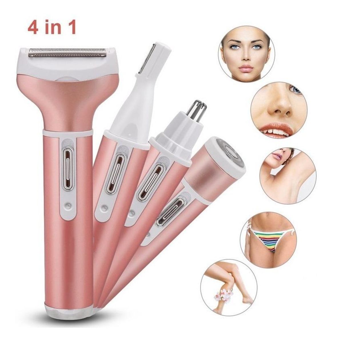 SKY - Maquina Original Depiladora Corporal 4en1 cejas Nariz Recargable